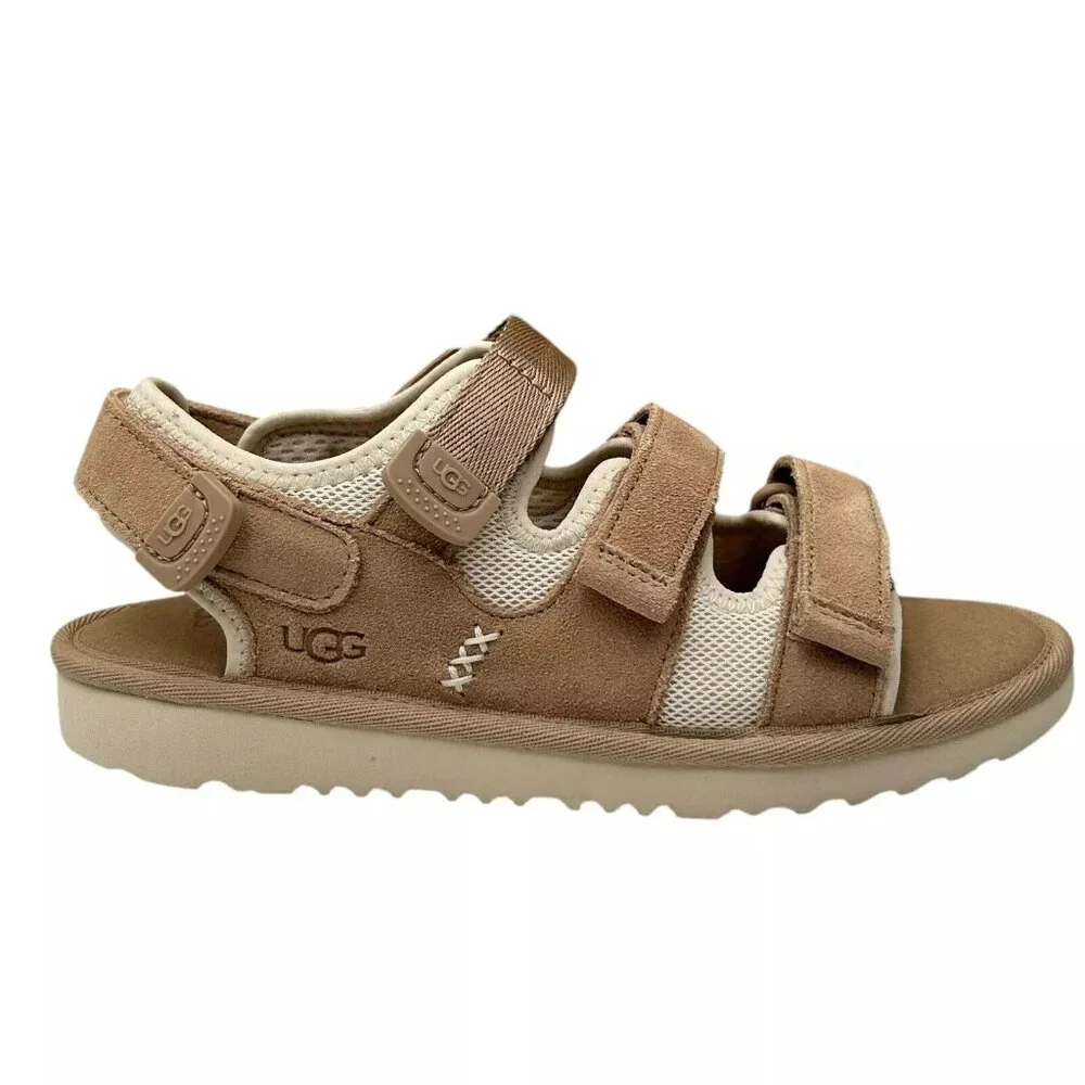 UGG Youth Girl's/Boy's GoldenCoast Slingback Sandal Size 1‎ Tan/Brown Adjustable